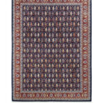 Hereke 201x268 cm Navy Blue Hand knotted Plush Wool