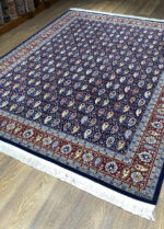 Hereke 201x268 cm Navy Blue Hand knotted Plush Wool - Image 2